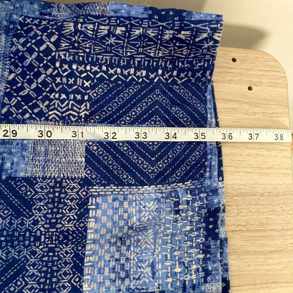 J. McLaughlin Sleeveless Patchwork Print Shift Dress Blue Small Excellent - Picture 6 of 7